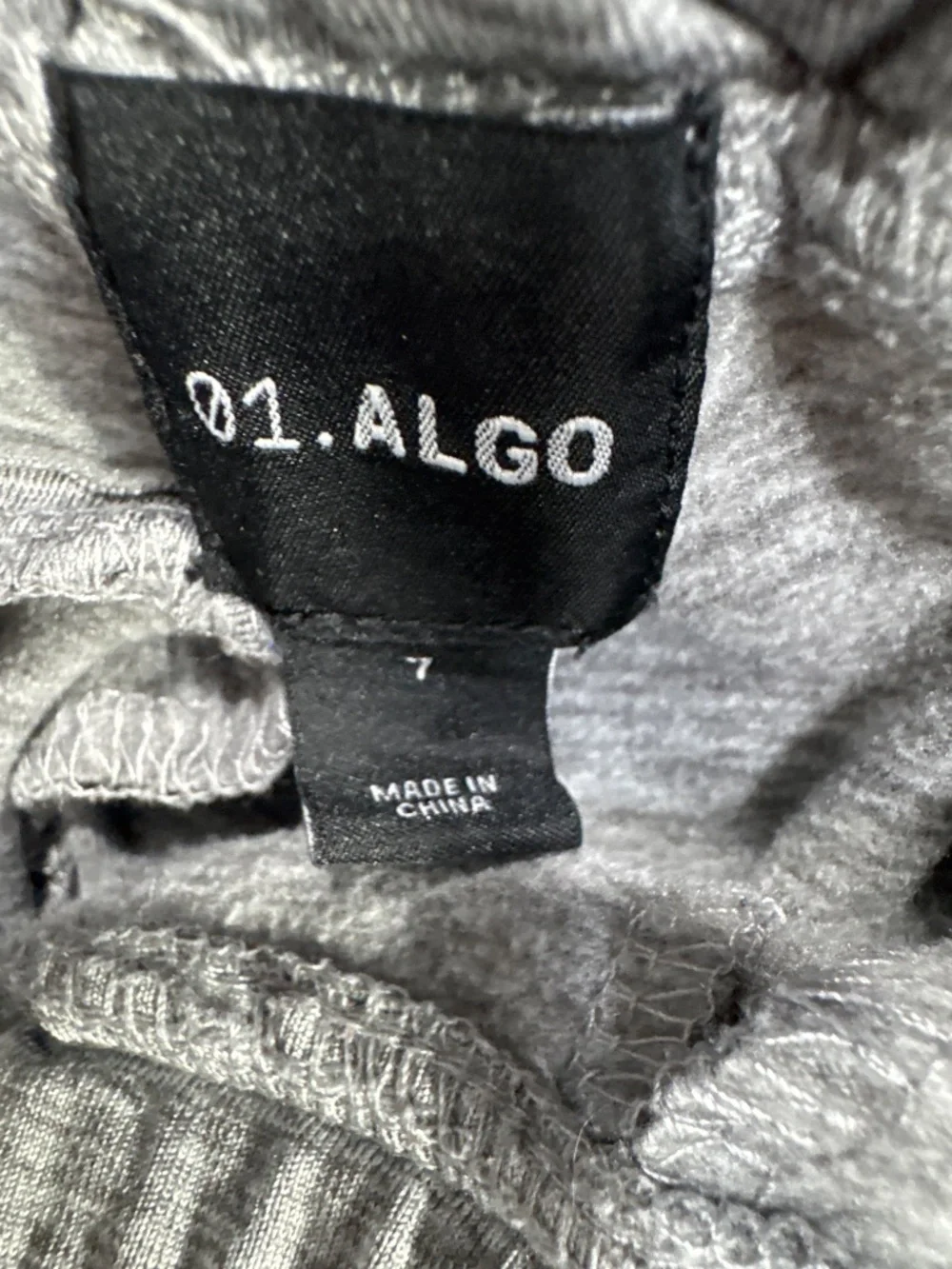 01.Algo Jogger sweatpants gray pull on athletic boys size 7 - Picture 6 of 8
